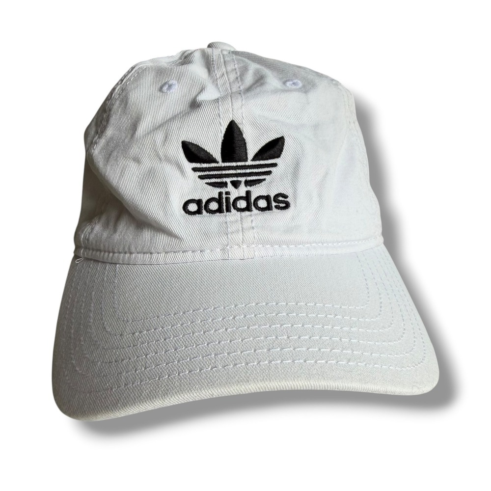 Adidas Originals OSFW White Trefoil Logo Adjustable Strapback Baseball Cap Sport